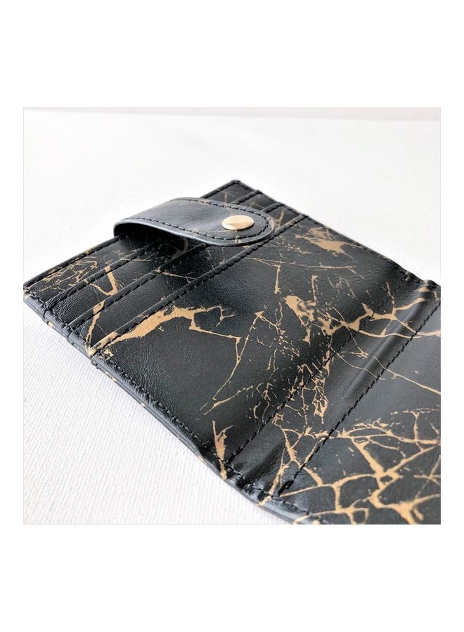 THE BLING STUDIO - Marbled Card Holder Black - Image 1