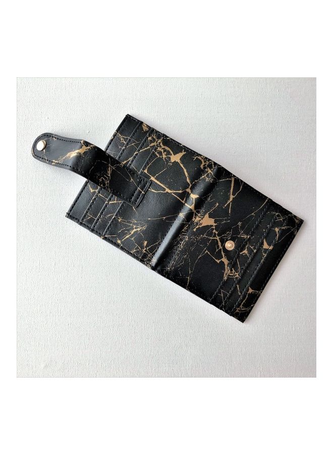 THE BLING STUDIO - Marbled Card Holder Black - Image 1