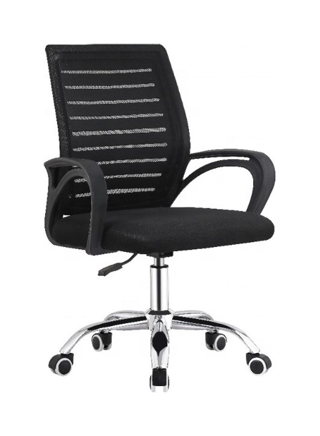 Generic Metal Head Rest Frame Ergonomic Soft Seat Mesh Office Chair With Metal Behind In Stock Black 63 x 59 x 88cm  - Image 1