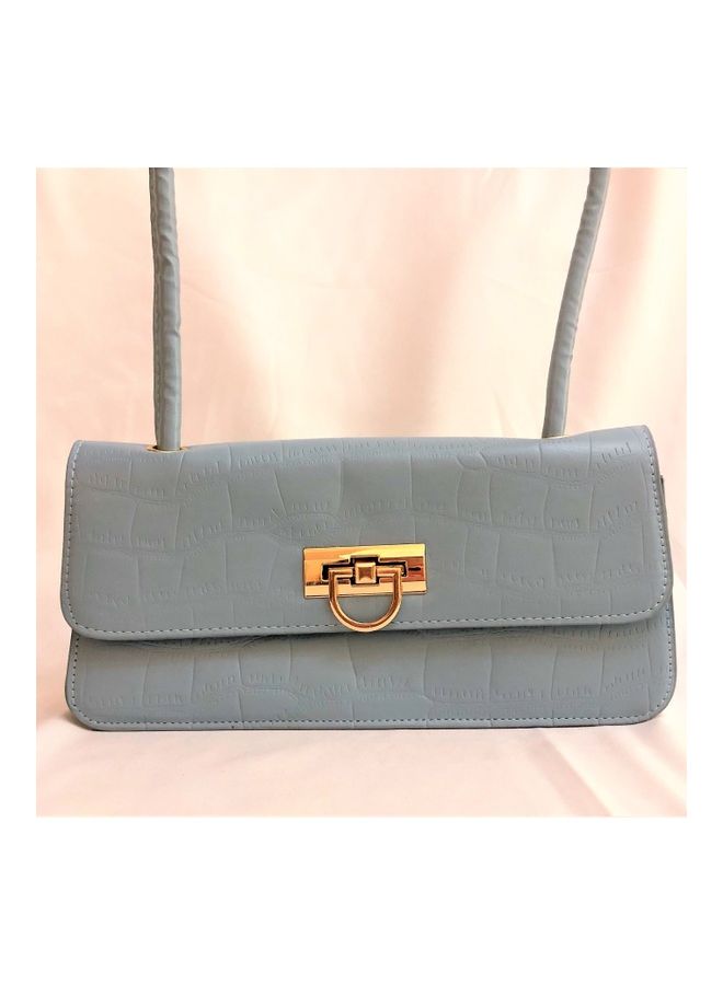 THE BLING STUDIO - Retro Oneshoulder Underarm Handbag Blue - Image 1