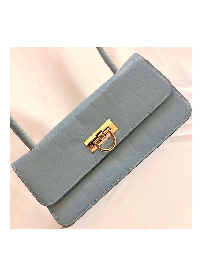 THE BLING STUDIO - Retro Oneshoulder Underarm Handbag Blue - Image 1