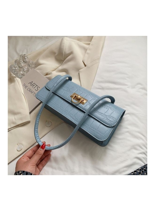 THE BLING STUDIO - Retro Oneshoulder Underarm Handbag Blue - Image 1