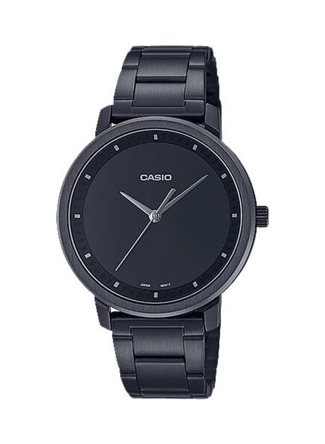 CASIO Women's Black Dial Stainless Steel Ion Plated Band Analog Wrist Watch LTP-B115B-1EVDF - Image 1