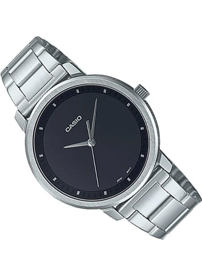 CASIO Women's Black Dial Stainless Steel Band Analog Wrist Watch LTP-B115D-1EVDF  - Image 2