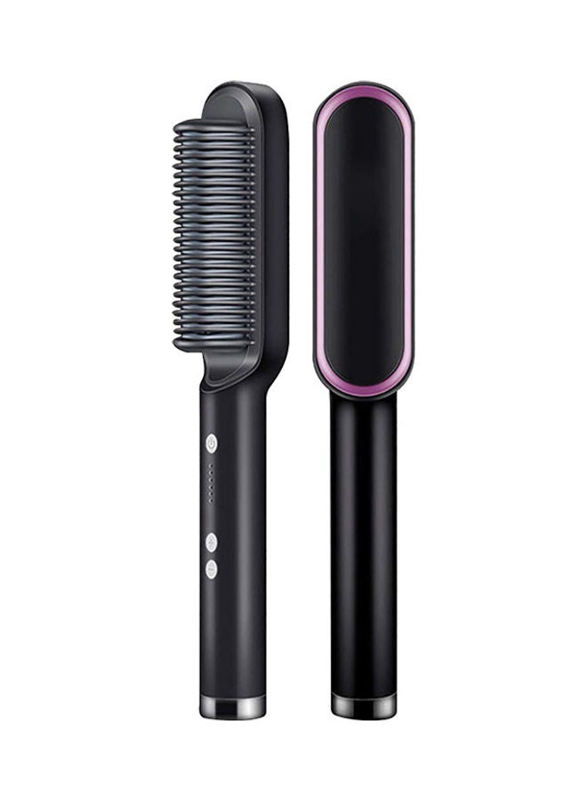 Arabest Electric Hair Straightener Brush with Ceramic Styling Comb Black 27 x 3 x 3cm - Image 2