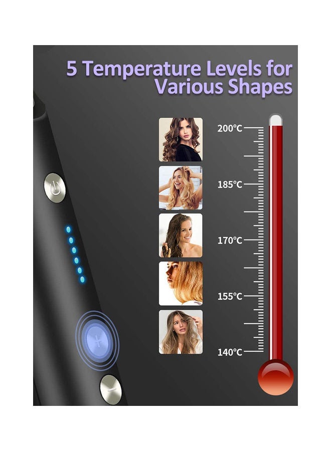Arabest Electric Hair Straightener Brush with Ceramic Styling Comb Black 27 x 3 x 3cm - Image 4