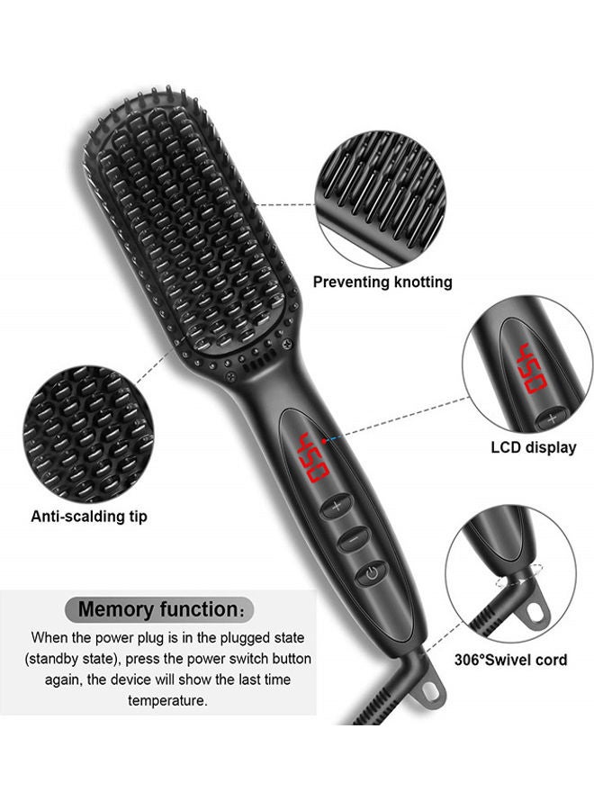 Arabest Hair Straightener Ceramic Straightening Beard Comb Black 30.7 x 11.8 x 5.5cm - Image 5