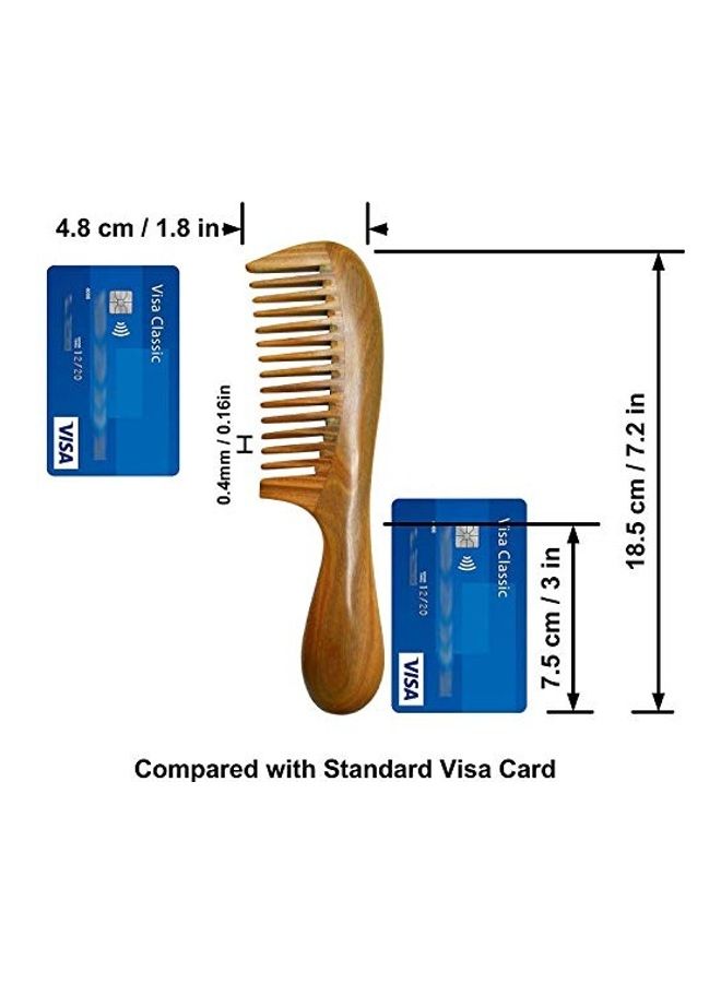 Meta-C Natural Sandalwood Comb Beige - Image 5