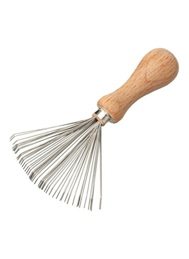 REDECKER - Wire Comb And Brush Cleaner With Oiled Beechwood Handle Multicolour - Image 1