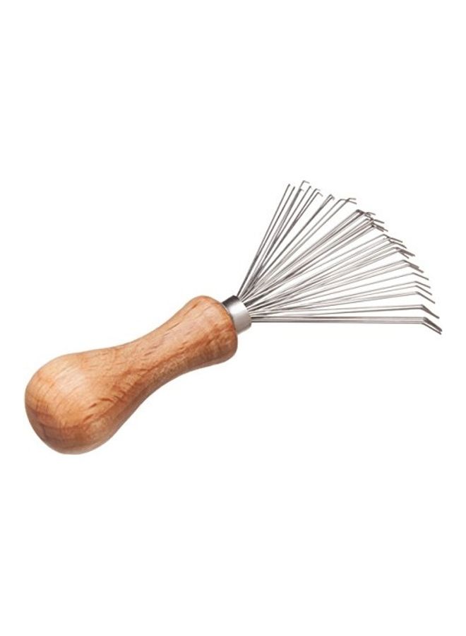 REDECKER - Wire Comb And Brush Cleaner With Oiled Beechwood Handle Multicolour - Image 1