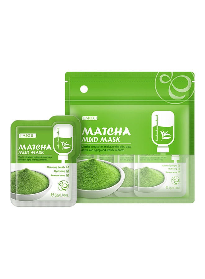لايكو مجموعة ماسكات مرطبة للوجه بخلاصة طين الماتشا مكونة من 12 قطعة أخضر 60جرام - Image 1
