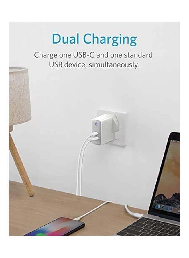 Oraimo Power Cube 3 Pro Fast Charger with Lightning Cable /Quick Charge 3.0/ Dual Output with QC 3.0 PD3.0 & PE 2.0 /LED Indicator/Multiprotection/Improved Durability/Ultra Compact Design for iPhone |pro| Pro Max White - Image 3