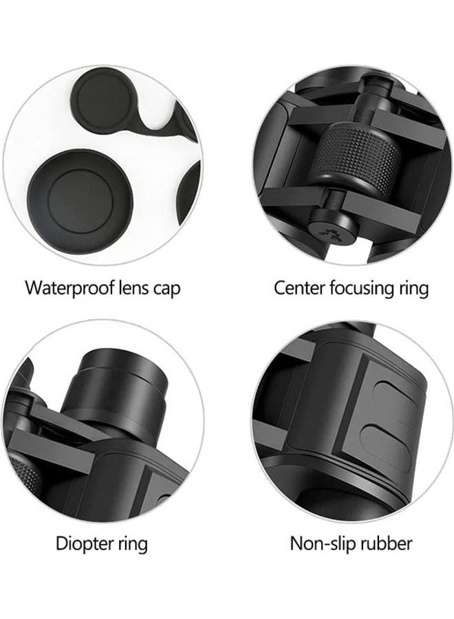 20x50 HD Long Distance Prism Binocular With Diopter Ring Waterproof Lens Black  - Image 3