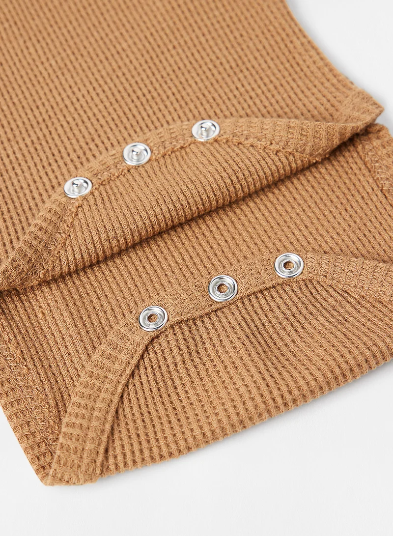 NAME IT Baby Boys Knit Bodysuit Brown