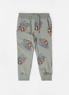 Kids All-Over Print Sweatpants Green