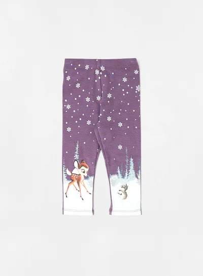 NAME IT Kids Bambi Leggings Purple