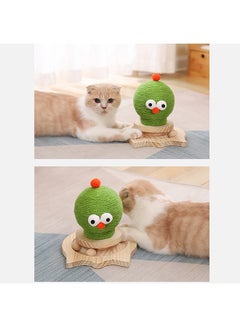 Scratching & Teasing Cat Ball Toy Green 19.5x21x20cm - v1641111986/N52209107A_3