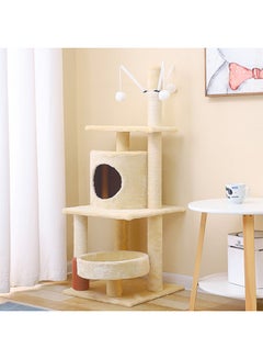 Kidle Cat Climbing Frame Beige 40x40x125cm  - Image 2