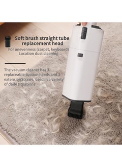 Sharpdo Portable Pet Hair Vacuum Cleaner White 37x10x11cm  - Image 3