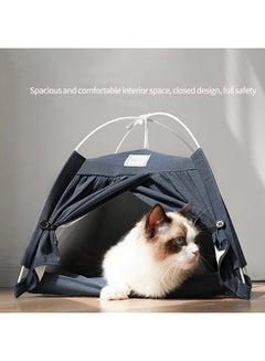 Generic Cat Kennel Detachable Tent Blue 40x40x41cm  - Image 2