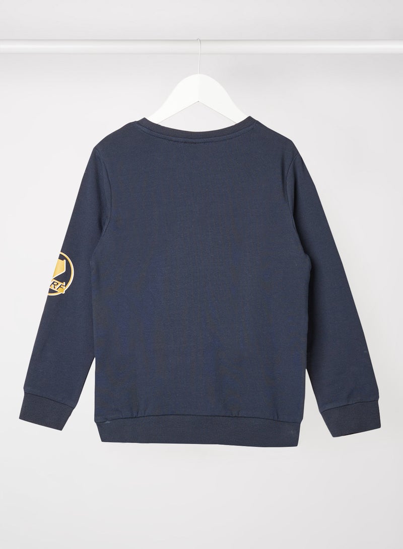 NAME IT Boys Colourblock Long Sleeve Sweatshirt Navy  - Image 2