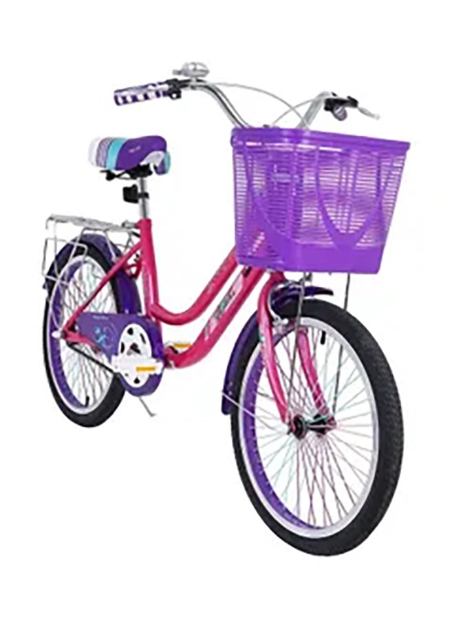 Vego Fashion City Road Bike || 20 Inch Wheel Size || For Kids Unisex || Adjustable Seat || Purple - Image 2