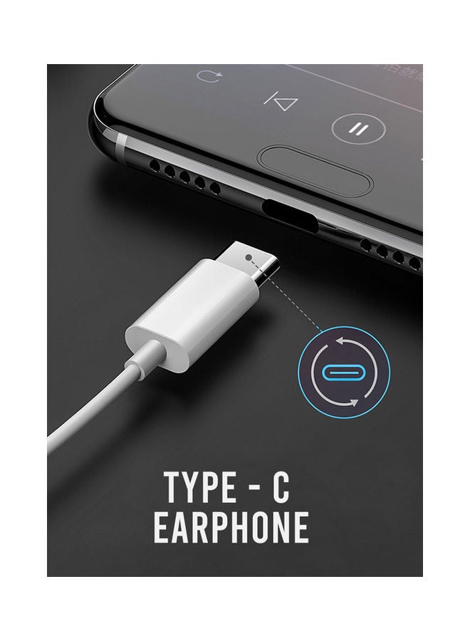 جي تايد إكستريم سماعة أذن داخلية سلكية بمنفذ Type-C مزودة بميكروفون أبيض - Image 4