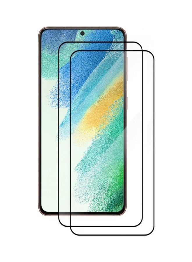 MARGOUN 2-Piece Screen Protector For Samsung Galaxy S22 5G Clear/Black - Image 2