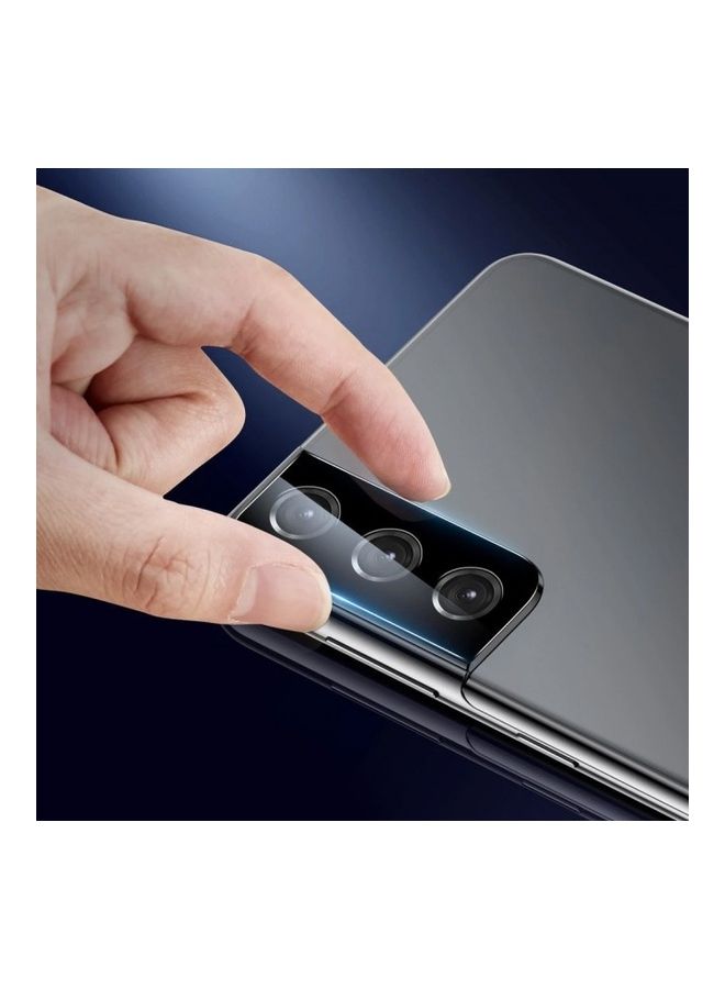 MARGOUN 2-Piece Camera Lens Protector Scratch Resistant Tempered Glass for Samsung Galaxy S22 Black - Image 5