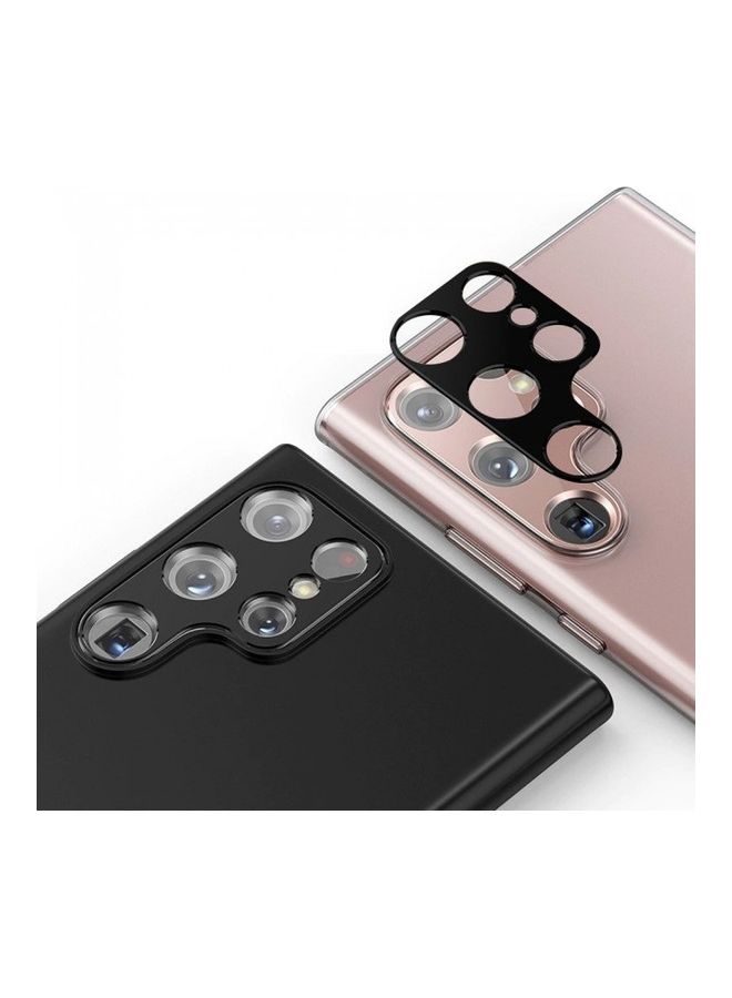 MARGOUN 2-Piece Camera Lens Protector Scratch Resistant Tempered Glass for Samsung Galaxy S22 Ulta Black - Image 2