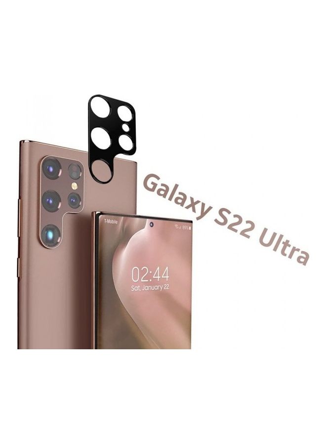 MARGOUN 2-Piece Camera Lens Protector Scratch Resistant Tempered Glass for Samsung Galaxy S22 Ulta Black - Image 4