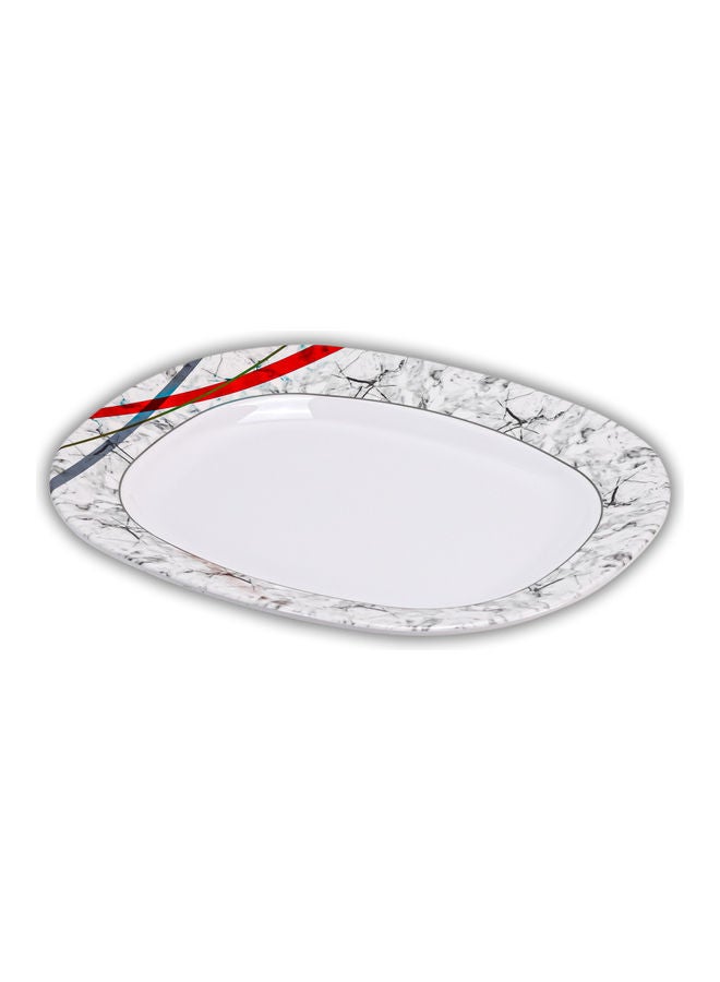 Superware Large Serving Plate Oval Shaped Multicolour 36cm  - Image 3
