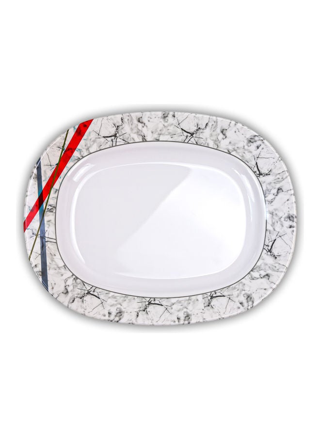 Superware Large Serving Plate Oval Shaped Multicolour 30cm  - Image 2