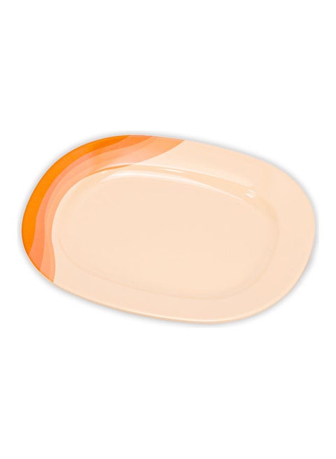 Large Serving Plate Oval Shaped Multicolour 30cm