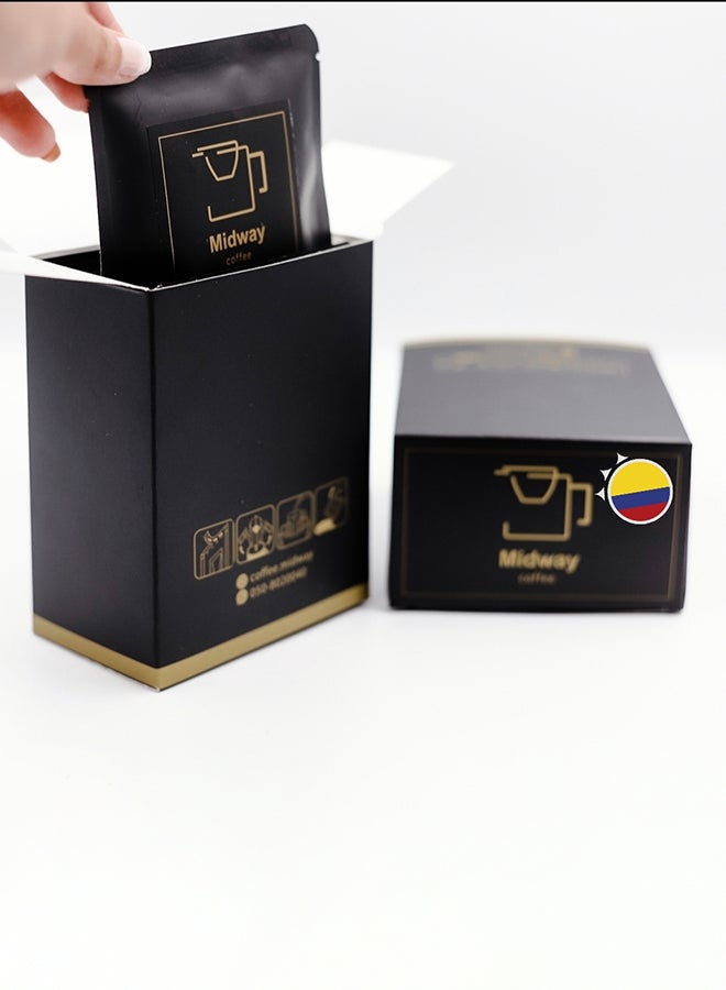 Midway coffee Colombia Coffee - Small Box (5 Drip bags) Arabica 115grams  - Image 2
