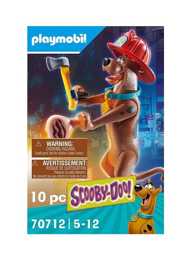 Playmobil - Scooby Doo! Collectible Firefighter Figure 10cm - Image 1