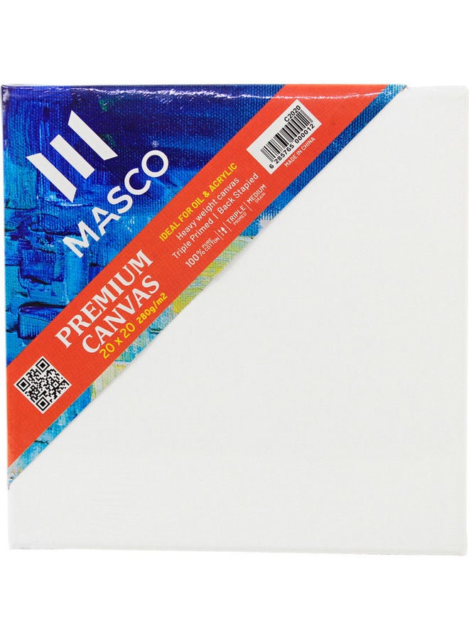 MASCO Premium Canvas Art Board White 