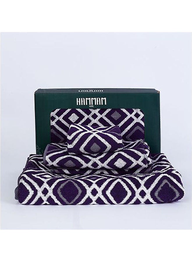 همام طقم مناشف فاخرة من قماش الجاكار متعدد الألوان 100x50سم - Image 2