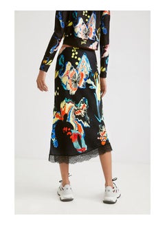 DESIGUAL Casual Floral Maxi Skirts Black  - Image 5
