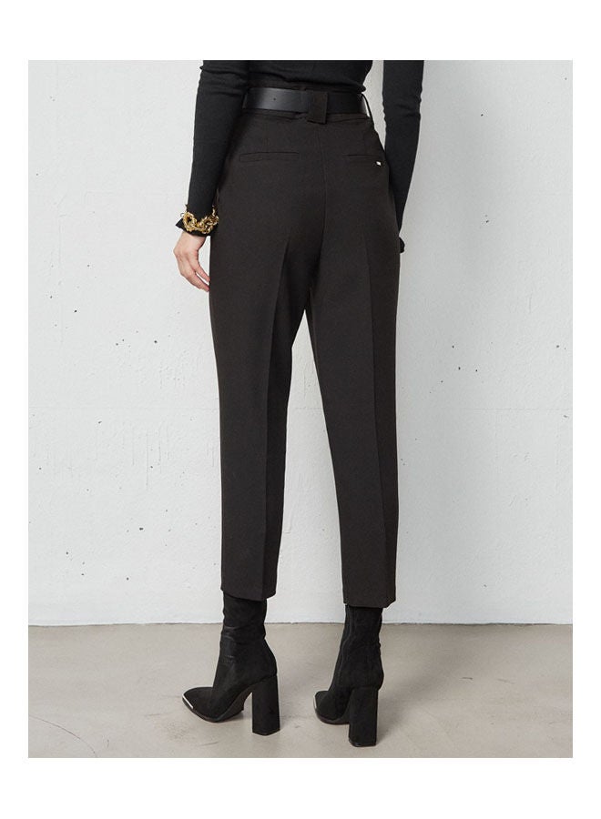 BSB Mid-Rise Regular Basic Casual Pants Black - Image 3