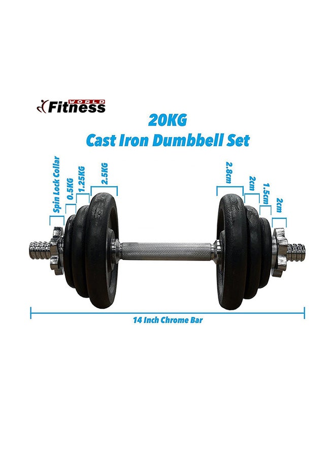 Fitness World Integrated Weight Set 20kg  - Image 4