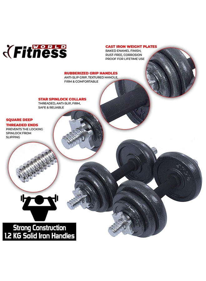 Fitness World Integrated Weight Set 20kg  - Image 3