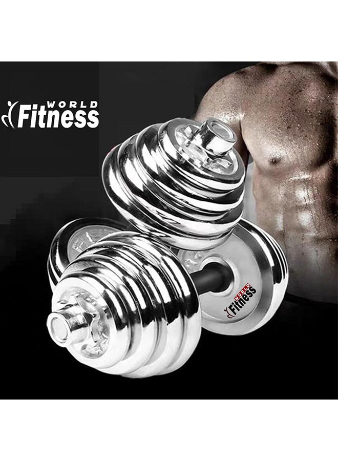 Fitness World Integrated Dumbbell Weight - 15kg 15kg - Image 2