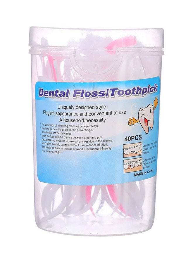 Dental Floss Toothpick White - Image 1