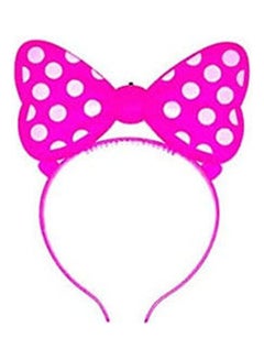 Minnie Mouse Ears Light Up LED Flashing Bows Headband Mickey Party Favors Pink 28grams