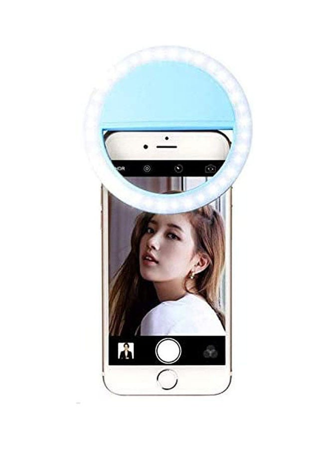 Generic - Selfie Ring Light Xj-01 Flash For Mobile Blue - Image 1