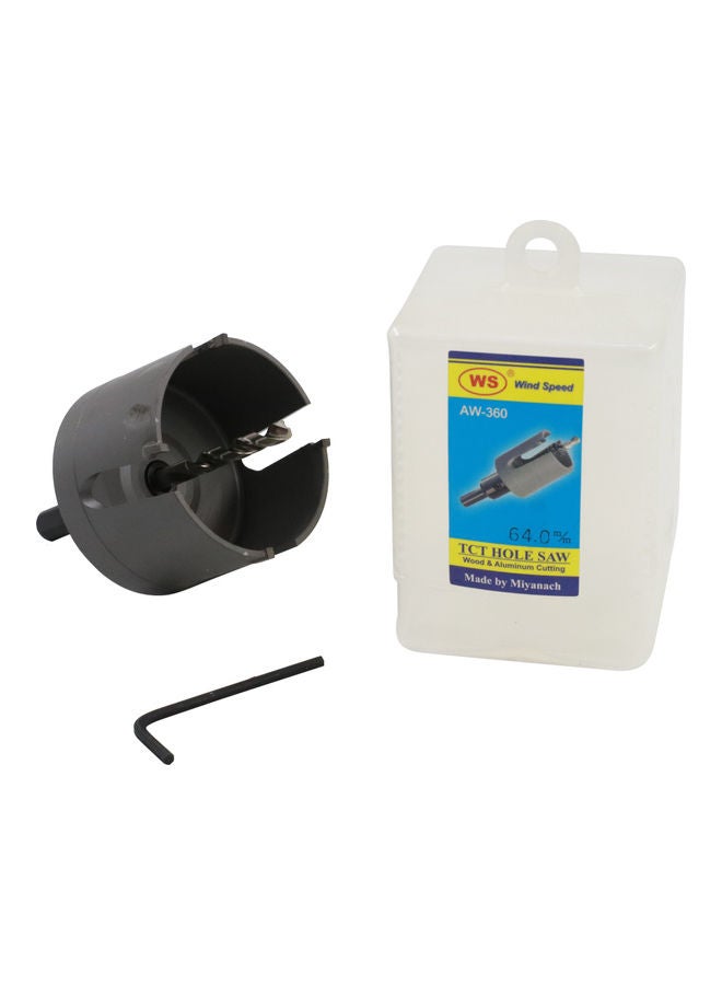 M32 Wood Holesaw Cutter With High Quality Center Drill Black 32mm