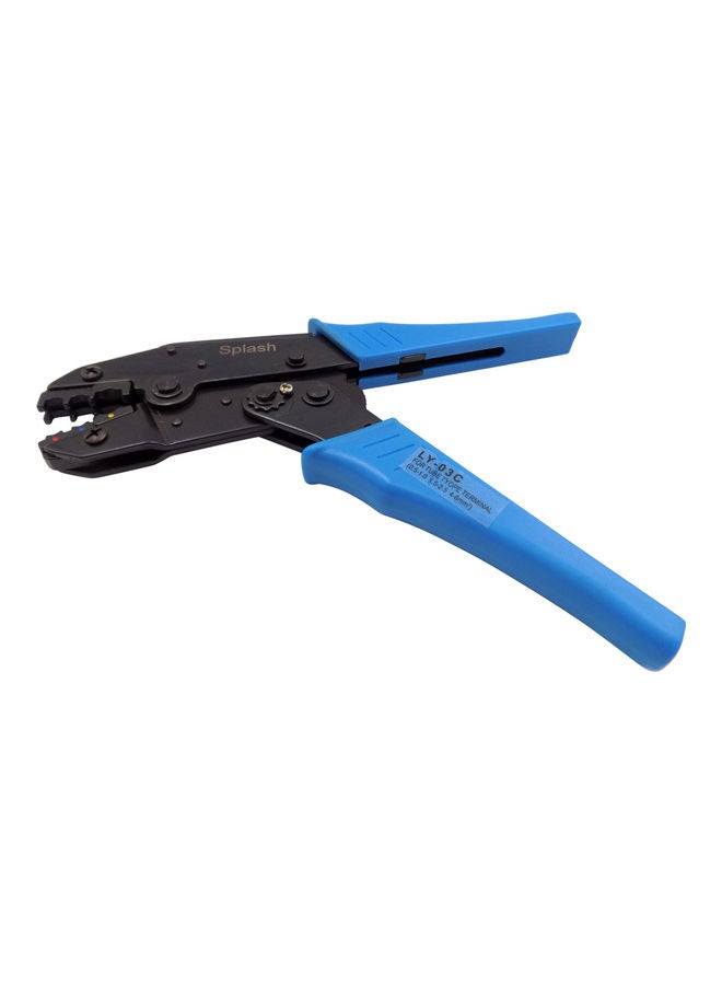 Generic Ratchet Crimper Plier Insulated Terminals Crimping Black/Blue 230mm 