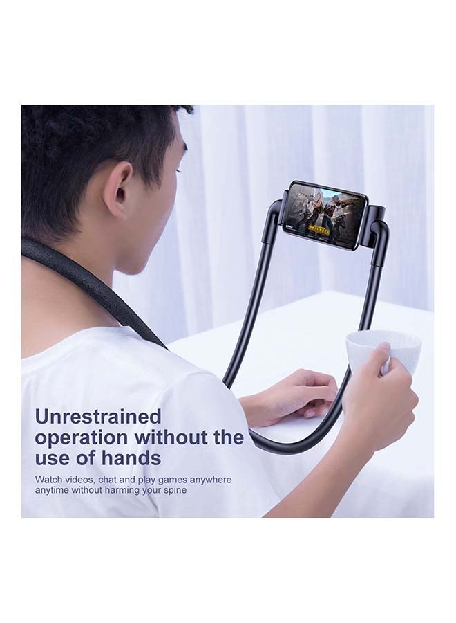 Baseus Flexible Lazy Neck Phone Holder Stand For iPhone Universal Mobile Phone Mount Bracket For Samsung Tablet Cellphone Holder Black - Image 3