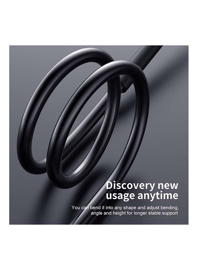 Baseus Flexible Lazy Neck Phone Holder Stand For iPhone Universal Mobile Phone Mount Bracket For Samsung Tablet Cellphone Holder Black - Image 4